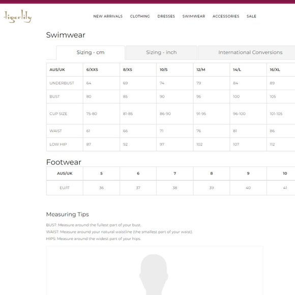 Tigerlily Maelys Sexy One Piece in Noir Size 10 and 14 - Picture 9 of 9